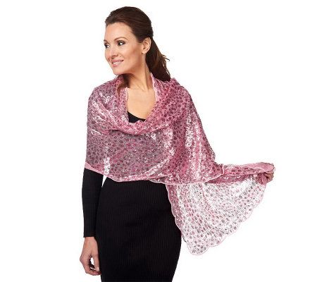 Joan Rivers Wrapped in Elegance Sequin Scarf - A226807