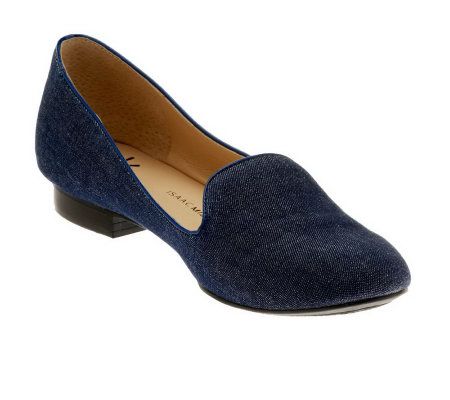 Isaac Mizrahi Live! Slip-on Moccasins with Patent Trim - A230607