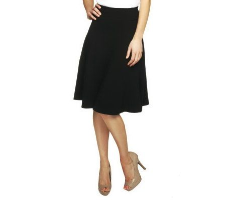 Liz Claiborne New York Essentials Pull-on 6 Gore Knit Skirt - A231807