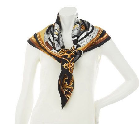 Jacqueline Kennedy Zodiac Silk Scarf - A233807