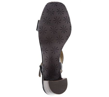 Isaac Mizrahi Live! Patent Leather Ankle Strap Sandals