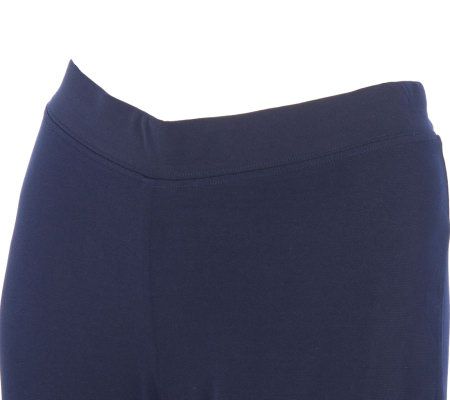 Susan Graver Liquid Knit Striped Tunic and Pant Set