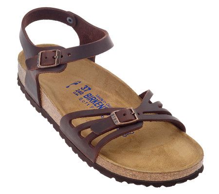 Birkenstock Leather Soft Footbed Cutout Sandals with Backstrap - A215508