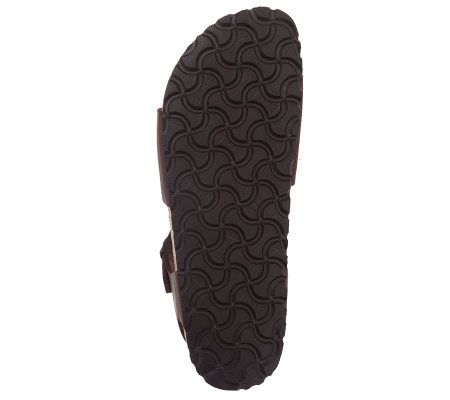 Birkenstock Leather Soft Footbed Cutout Sandals with Backstrap