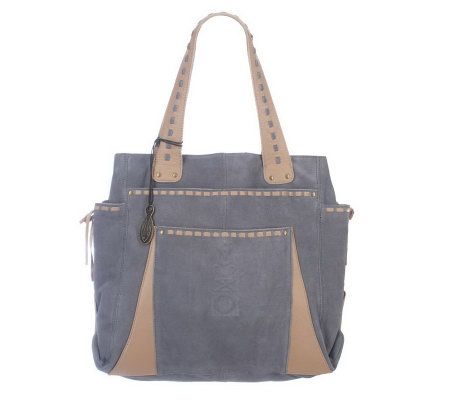 Muxo by Camila Alves Suede Double Handle Tote - A219208