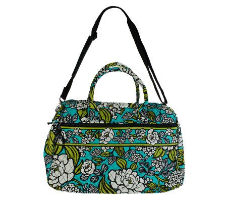 Vera Bradley Signature Print Weekender Bag and Cosmetic Case