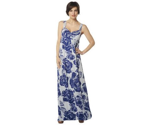 RP by Rachel Pally Empire Waist Floral Print Knit Maxi Dress - A222408