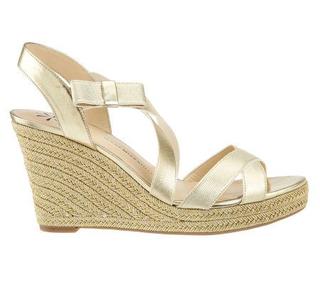 Isaac Mizrahi Live! Colorblock Braided Espadrille