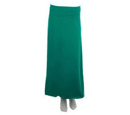 Women with Control Petite Foldover Maxi Skirt - A225508