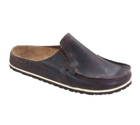 Birkis Mens Leather Skipper Clogs - A322508