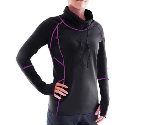 Ryka Womens Desire Long Sleeve Cowl Neck Pullover - A327108