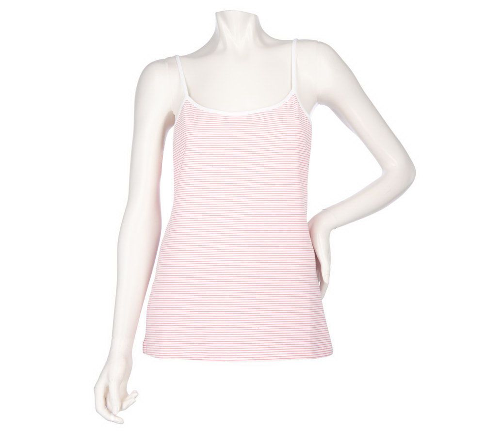 Sport Savvy Essentials Stretch Jersey Knit Striped Camisole - A201009