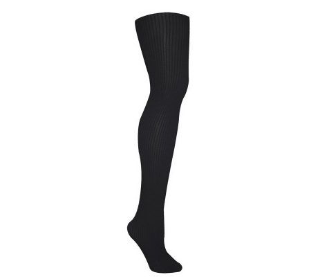 Izabella Womens Microfiber Rib Tights - A207009