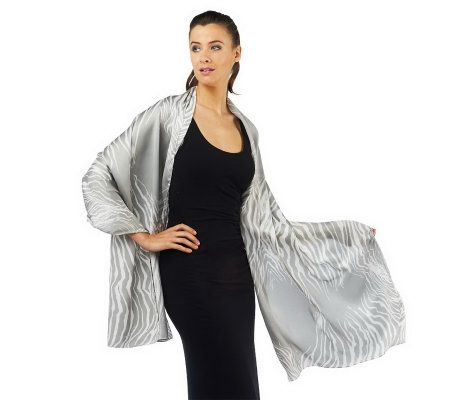 Luxe Rachel Zoe Light Weight Zebra Wrap - A222509