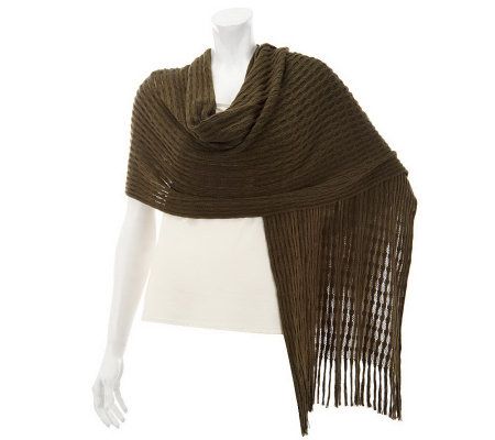Layers by Lizden Marvelush Lattice Knit Scarf - A226409