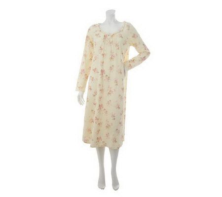 Carole Hochman Fairytale Cottage Rose Cotton Jersey 46 Gown - A227909