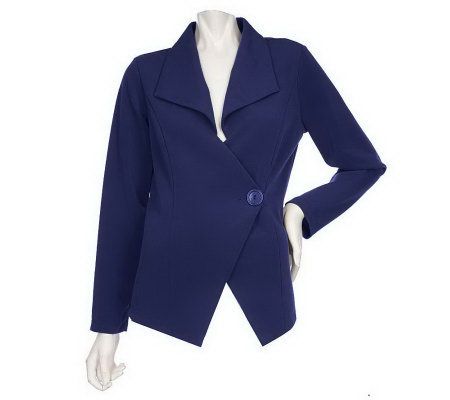 As Is Effortless Style Princess Twill One Button Jacket - A232909