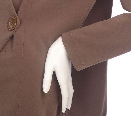 As Is Effortless Style Princess Twill One Button Jacket