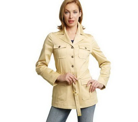 Luxe Rachel Zoe Belted Military Jacket - A209410