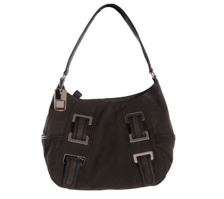 Tignanello Zip Top Suede Hobo Bag - A210610