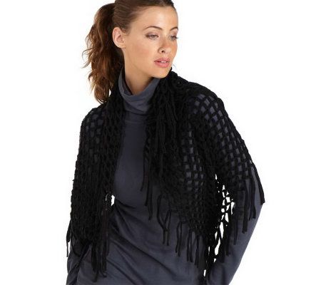 Joan Rivers Fringed Knit Infinity Scarf - A217810