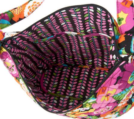 Vera Bradley Signature Print Zip Top Convertible Hobo