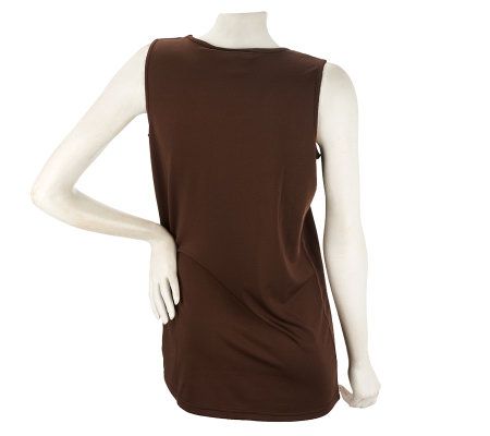 Dennis Basso Mixed Animal & Lace Print Chiffon Blouse with Cami