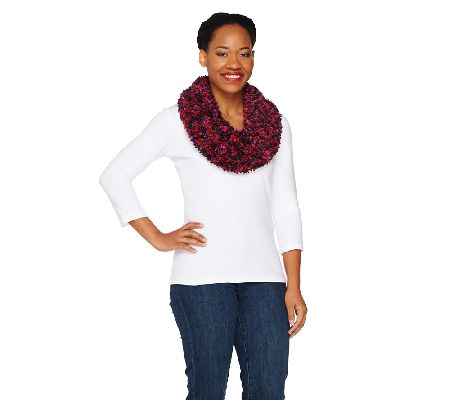 Spacedye Mini Boucle Eternity Scarf by Sure Couture - A227810