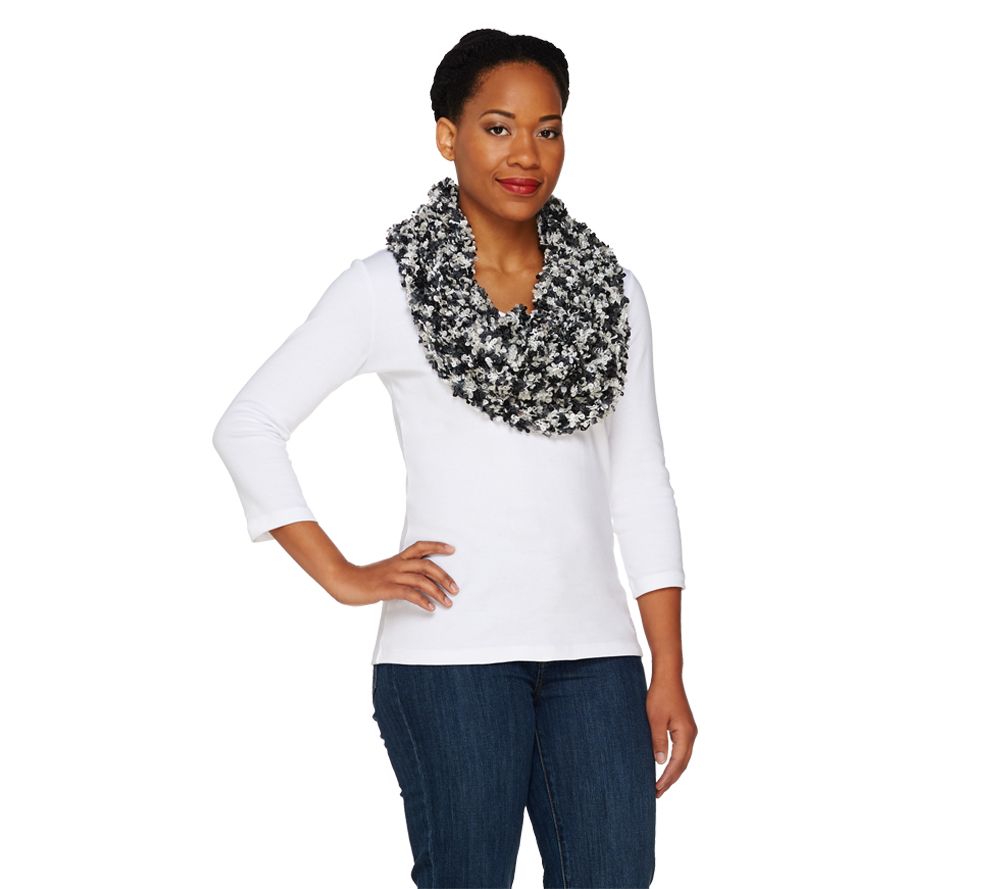 Spacedye Mini Boucle Eternity Scarf by Sure Couture - A227810