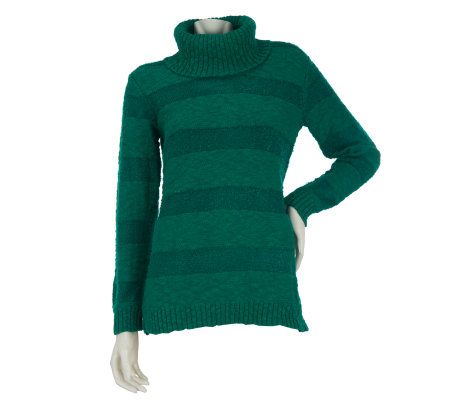 Liz Claiborne New York Multi-Stitch Cowl Neck Sweater - A229110