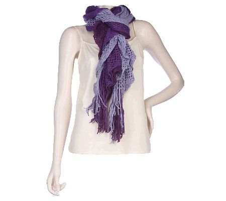 Accessory Network 3 Tier Crochet 9 x 100 Scarf - A94910