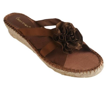 BareTraps Multi-Strap Espadrille Sandals w/ Flower Detail - A213911