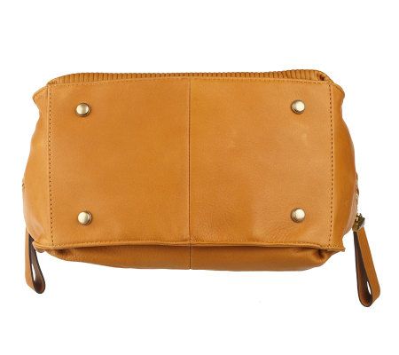 B. Makowsky Glove Leather Shopper with Chain Detail