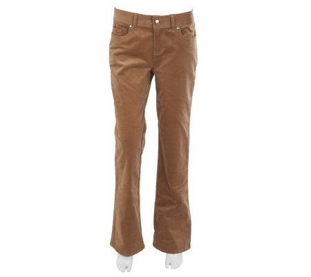 Women with Control Regular Corduroy Bootcut Pants - A228611