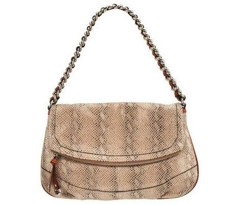 As Is B. Makowsky Leather Shoulder Bag - A229611