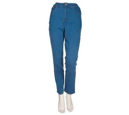 As Is Denim & Co. Regular Classic Waist Five Pocket Stretch Legging - A235911