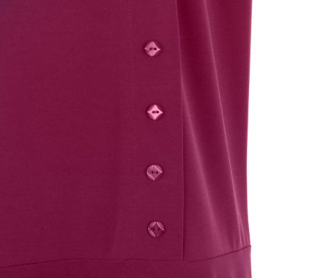 George Simonton Milky Knit Flounce Skirt with Button Detail