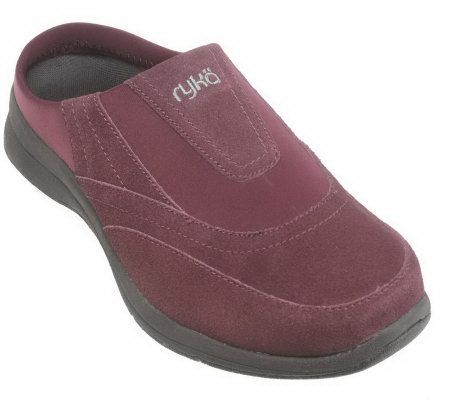 Ryka Suede & Neoprene Slip-on Comfort Clogs - A216812