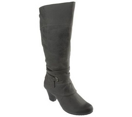 BareTraps Raleigh Tall Shaft Boots w/Strap & Buckle Detail - A217712