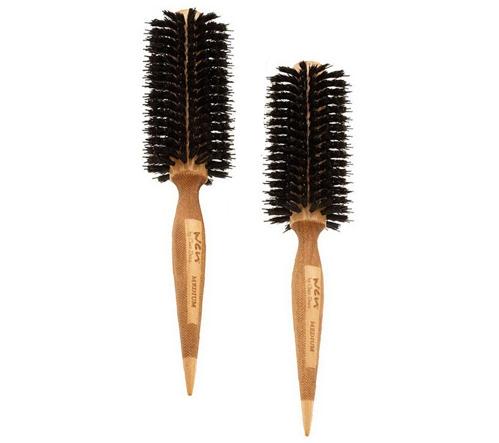 WEN by ChazDean Signature Boar Bristle Medium Round Brush Duo - A219412