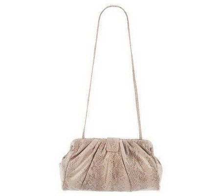 Hobo Pleated Leather Angela 2 in 1 Clutch & Shoulder Bag - A223712