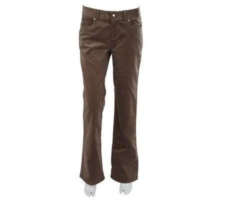 Women with Control Petite Corduroy Bootcut Pants - A228612