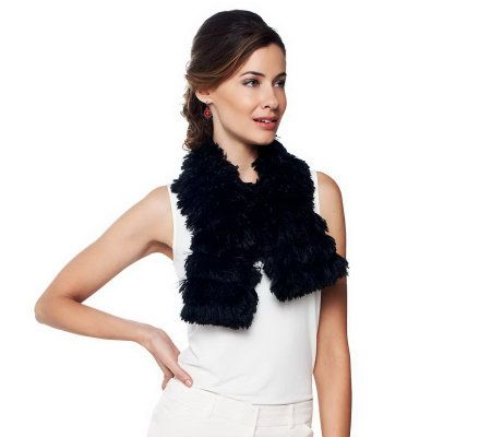 Joan Rivers Soft Fringe Pull Thru Scarf - A229012