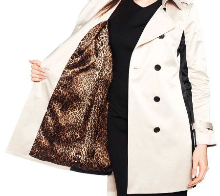 Joan Rivers Illusion Trench Coat