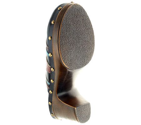 Spring Step Style Aztec Leather Mules