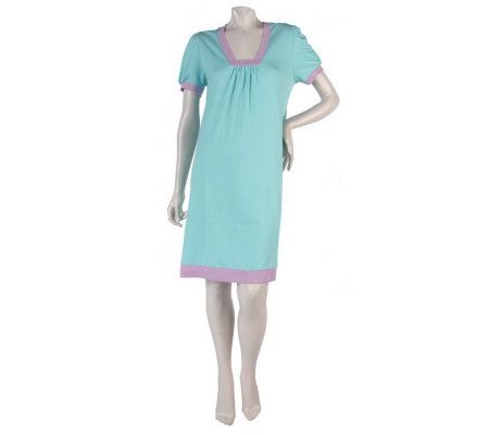 Stan Herman 100Solid Cotton Jersey Sleep Gown - A214413