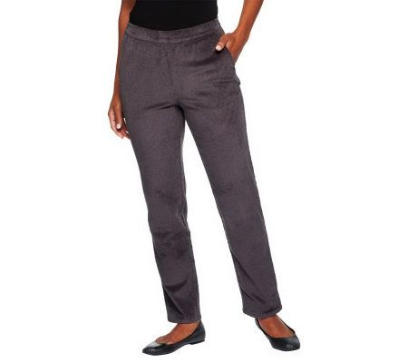 Denim & Co. Regular Classic Waist Narrow Leg Corduroy Pants - A218213
