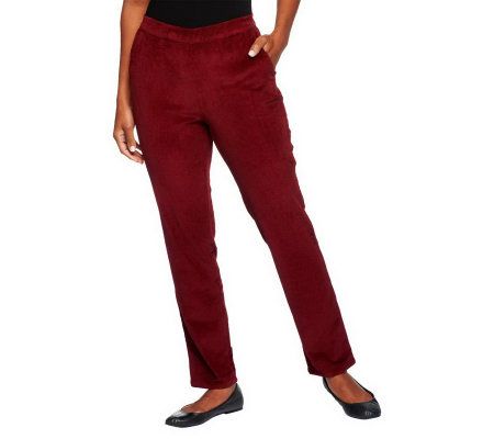 Denim & Co. Regular Classic Waist Narrow Leg Corduroy Pants - A218213