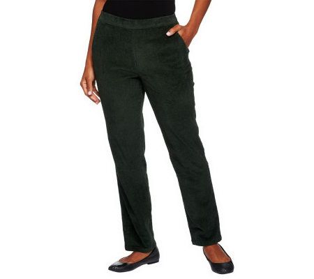 Denim & Co. Regular Classic Waist Narrow Leg Corduroy Pants - A218213