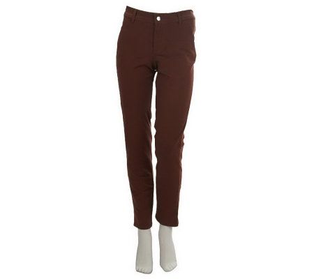 Women with Control Slash Pocket Fly Front Reg. Jeggings - A227113